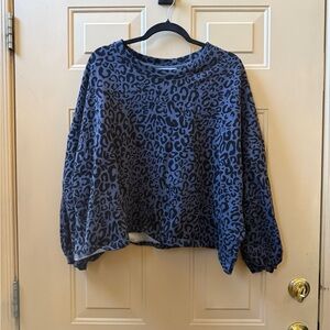 Time and Tru Dark Patterned Top